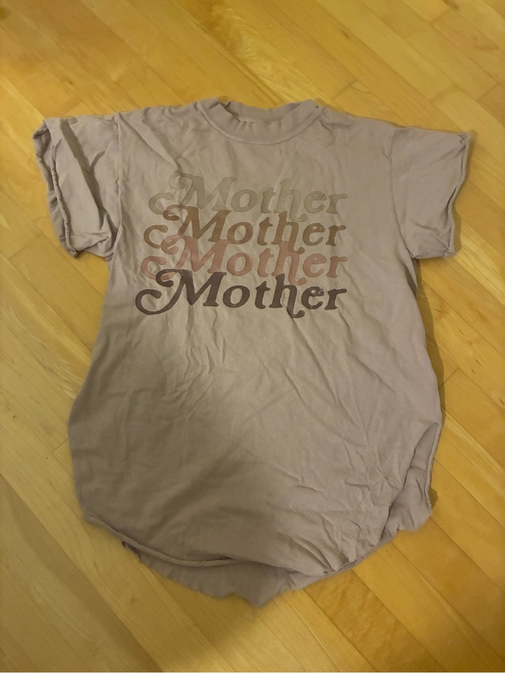 Pebby Forevee 'Mother' Graphic Tee in Dusty Lavender